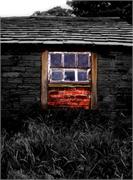 red brick window